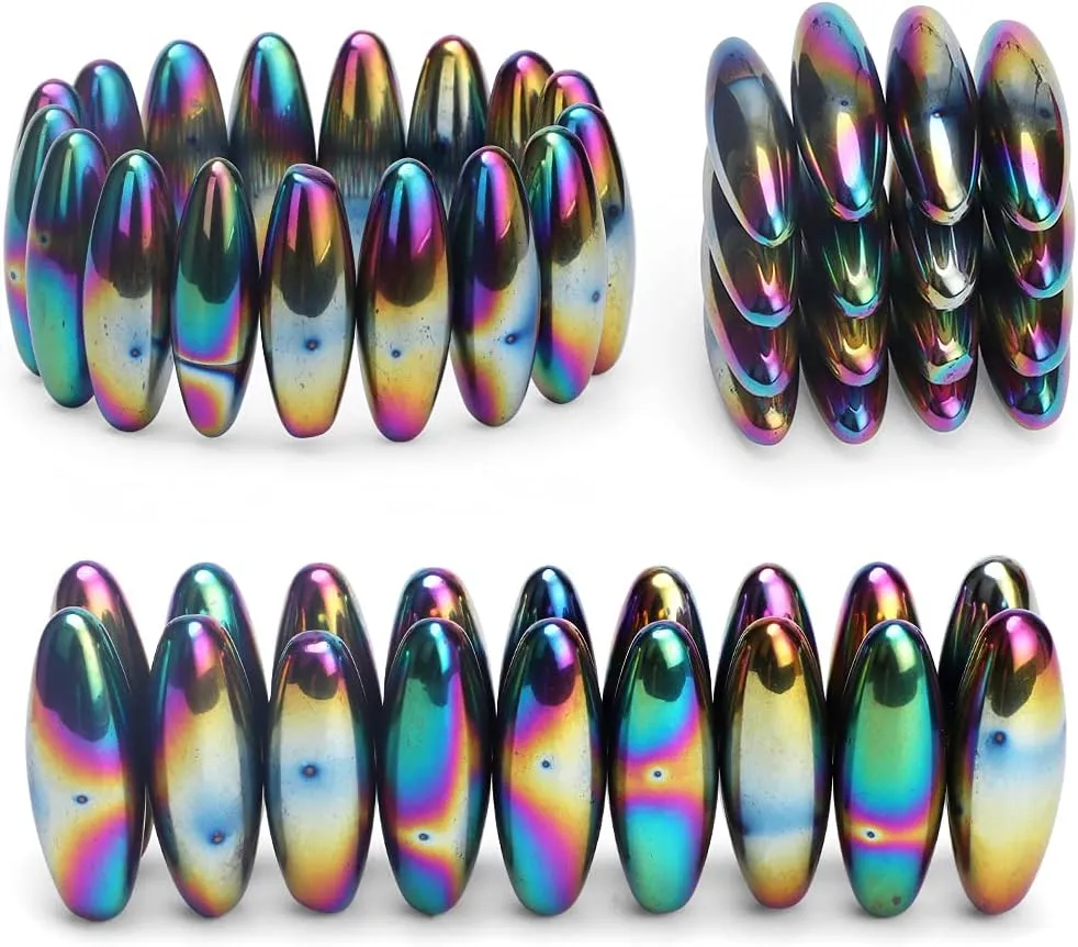Rattle Fidget Magnets Snake Eggs for Adults, Hand Roller Magnetic Oval Toy for Men, Compatible with Ferrite Putty Office Desk Decor, Gift for Teachers, Researchers 18PCS
