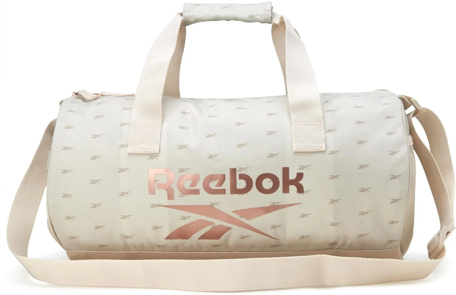 Reebok Duffle Bag - Unisex Lightweight Gym, Sports and Travel Mini Carry On Weekender Bags for Women and Men, Size One Size, Plyo Cream