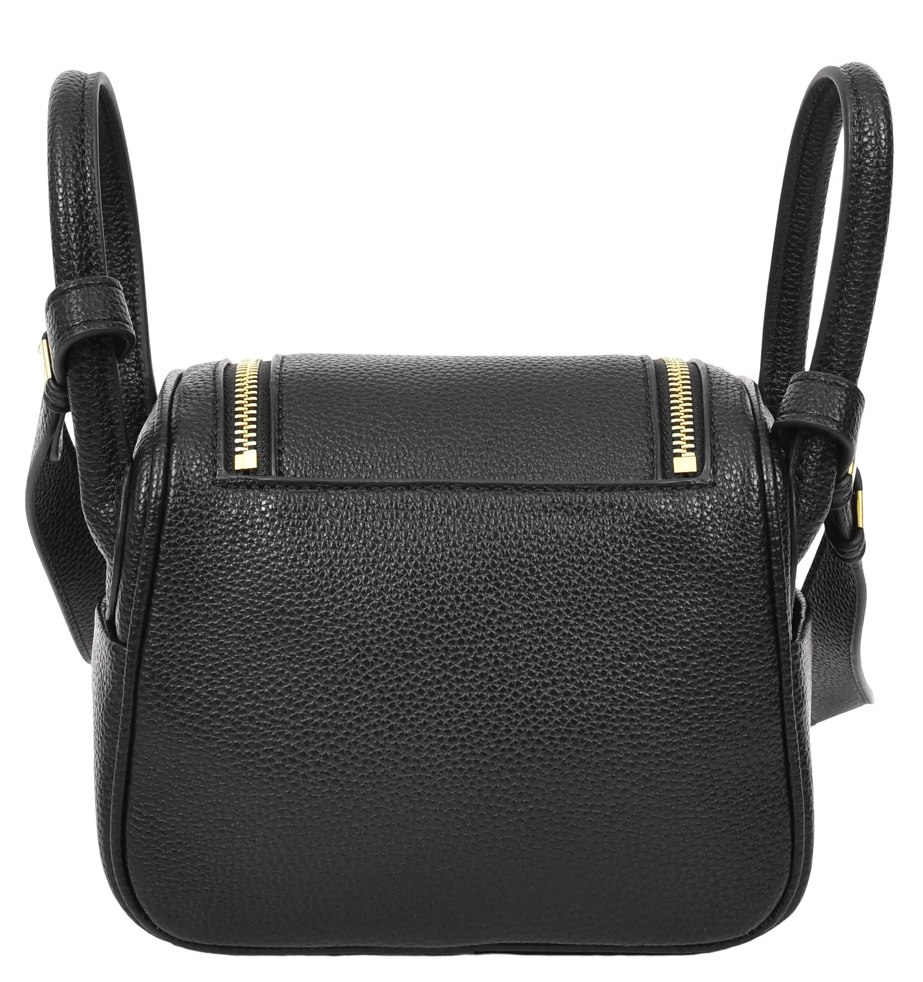 Regina Women's Faux Leather Mini Shoulder Strap Bag Black