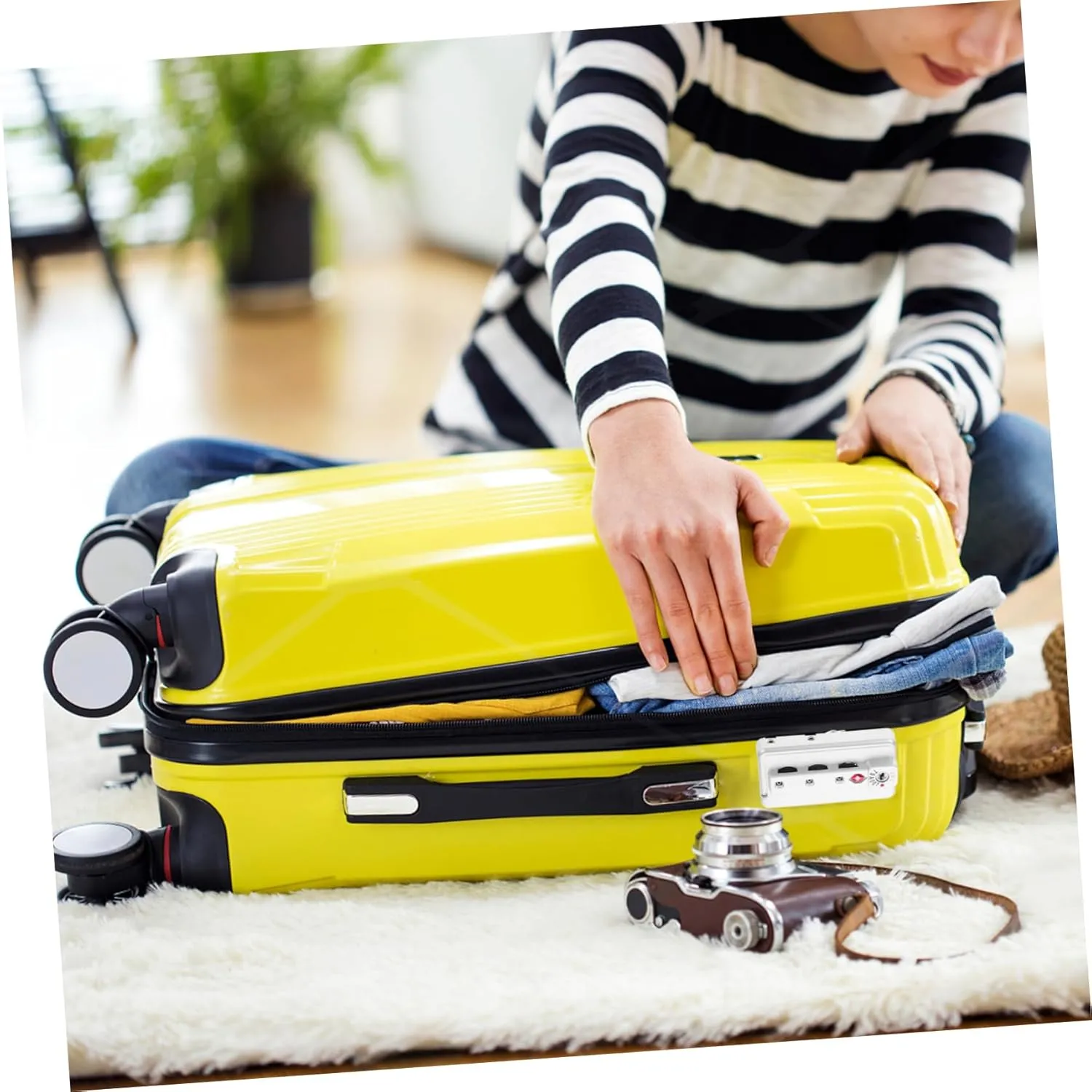 Replacement Luggage Lock,Zipper Locks Luggage,Customs Combination Lock,Portable Luggage , Digital Padlock,Outdoor Password Lock,Suitcase Password Security Lock for Travel Luggage Lock