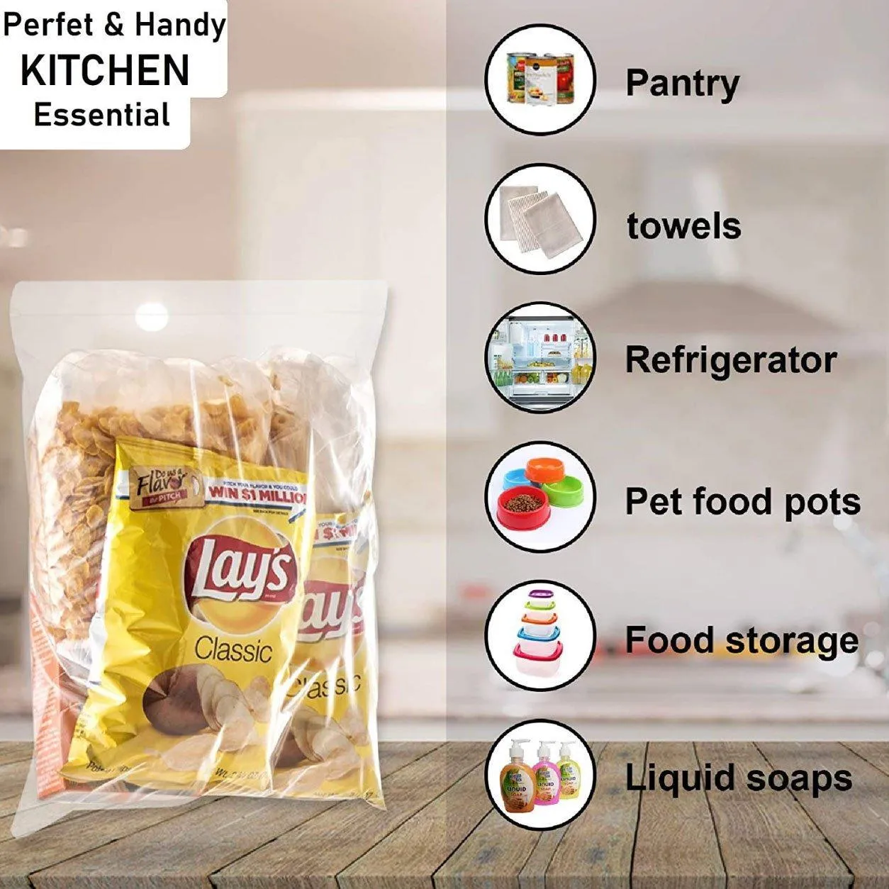 Resealable ZipLock Plastic Bags 100PCS 11Sizes