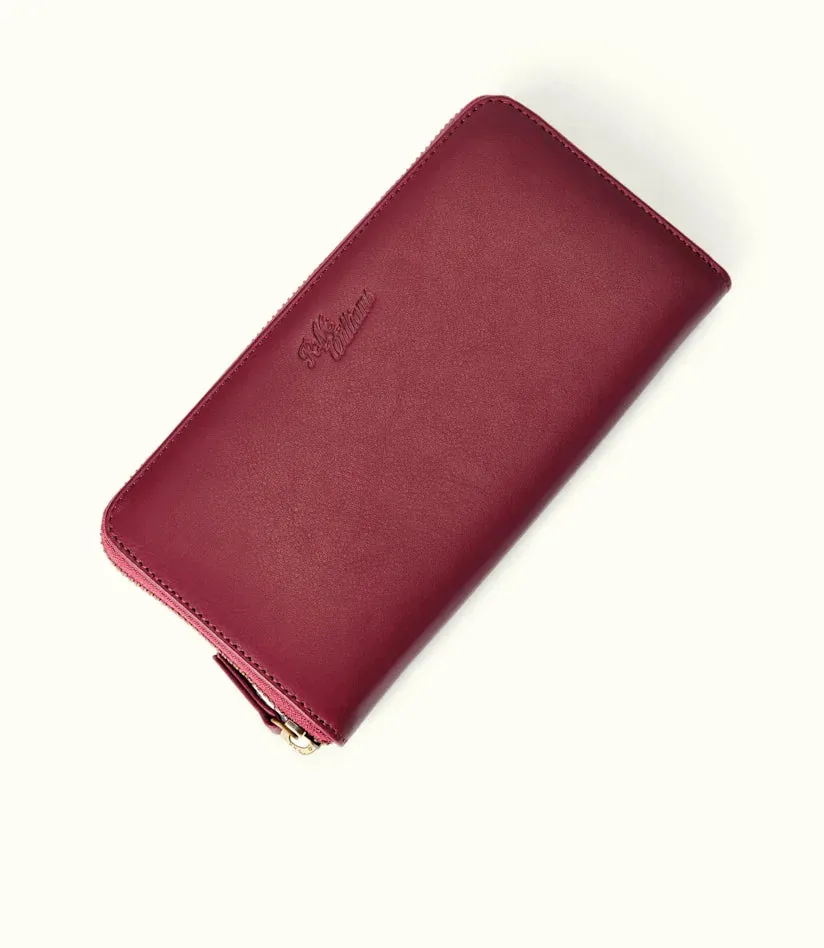 R.M.Williams - Singleton Zip Wallet - Cranberry