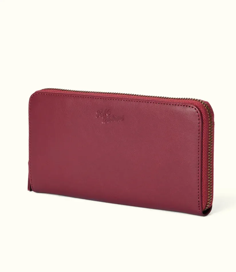 R.M.Williams - Singleton Zip Wallet - Cranberry