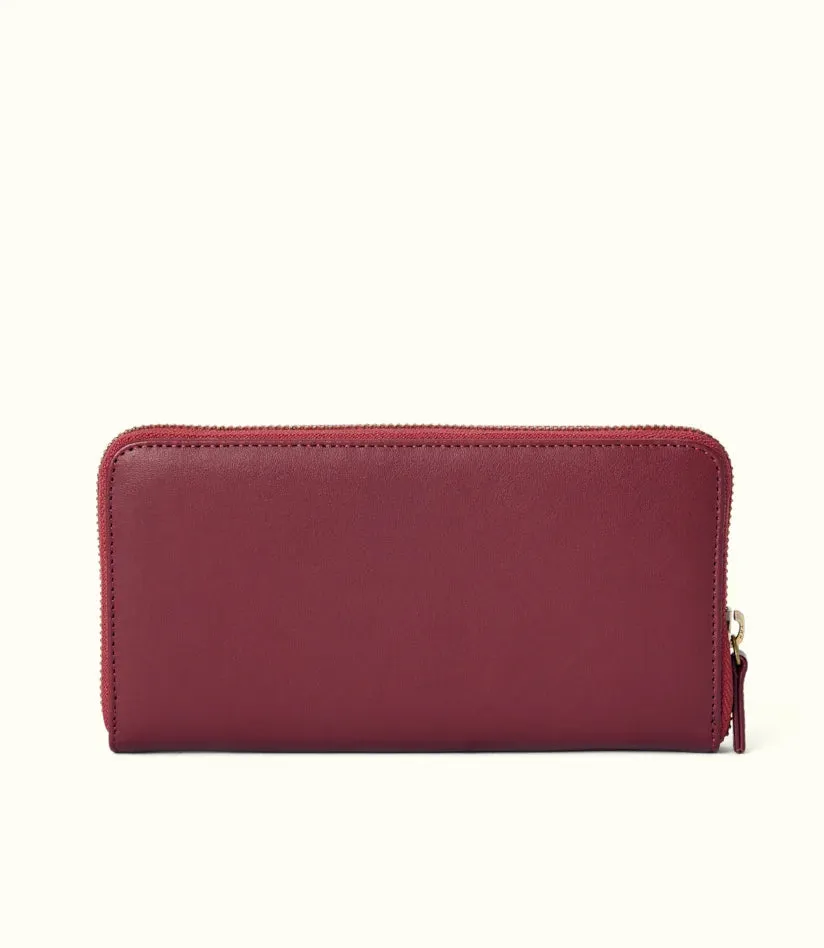 R.M.Williams - Singleton Zip Wallet - Cranberry