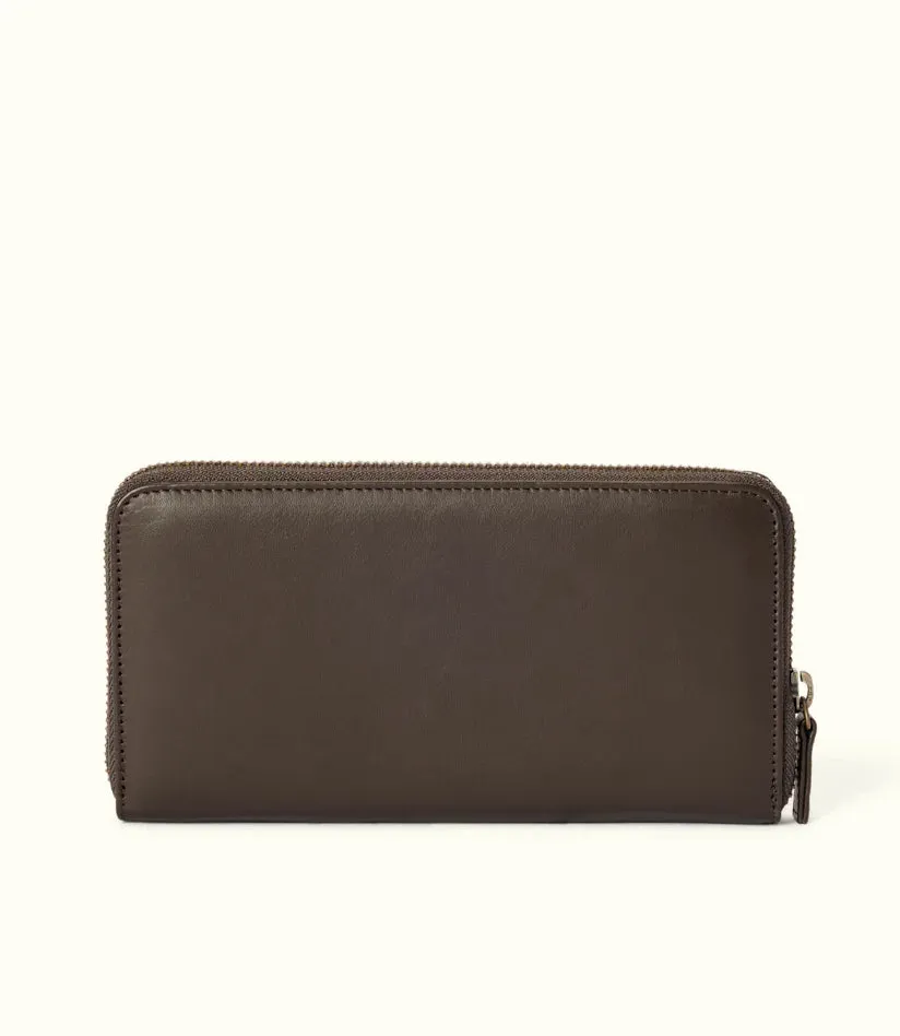 R.M.Williams - Singleton Zip Wallet - Dark Chocolate