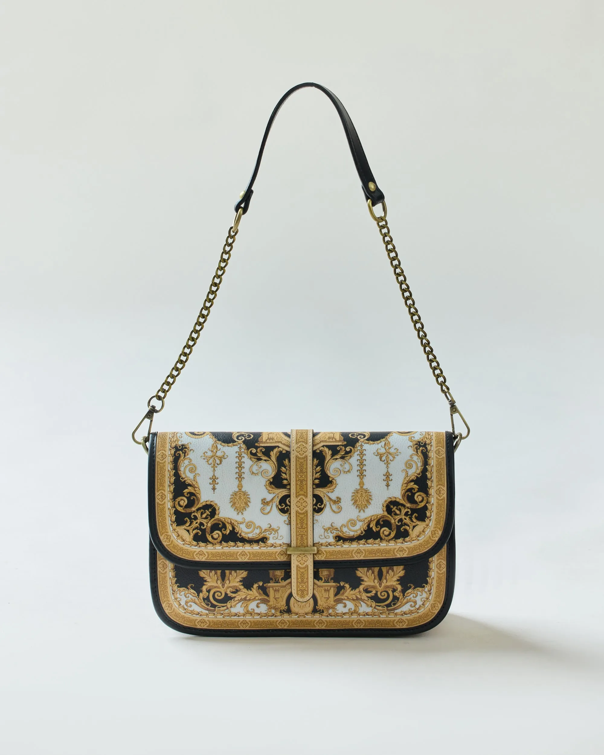 Rome - Satchel : Black/Gold