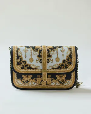 Rome - Satchel : Black/Gold