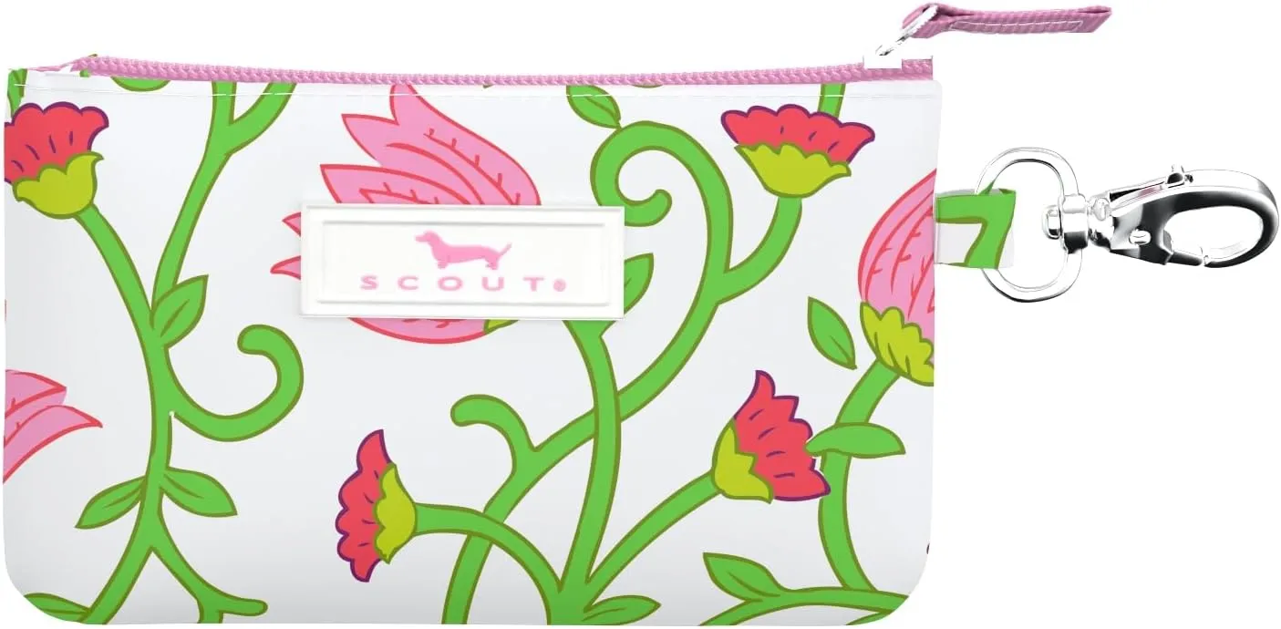 SCOUT IDKase Card Holder, ID Case for Women, Mini Keychain Wallet, Zip Closure