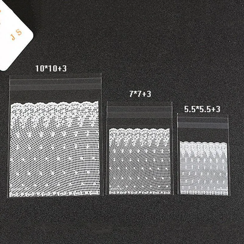 Self Adhesive Cookie Candy Package Bags 100PCS 2Styles