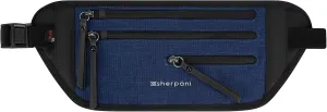 Sherpani Jett, Anti Theft Waist Pouch, Slim Money Belt Bag for Travel, Blocking Hidden Wallet Belt Bag, Secure Travel Pouch for Women, RFID Protection, Travel Gift for Mothers Day 2025 (Indigo)