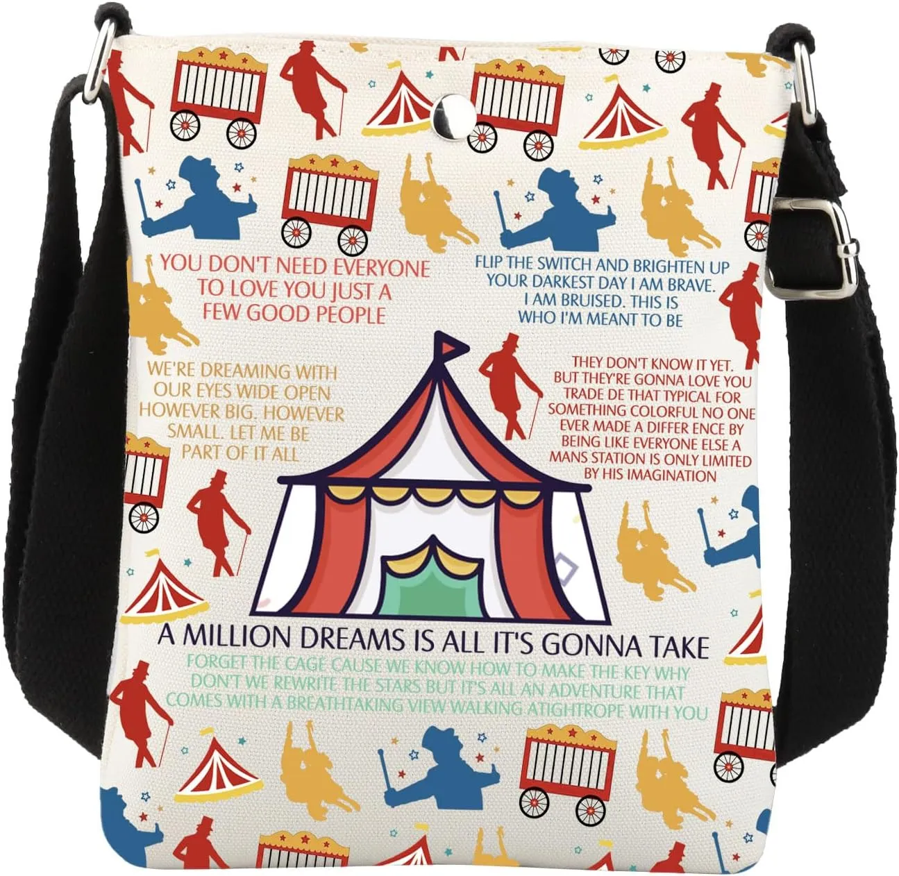 Showman Musical Crossbody Bag Circus Showman Gifts Showman Musical Gifts Musical Theater Gifts Showman Messenger Bag