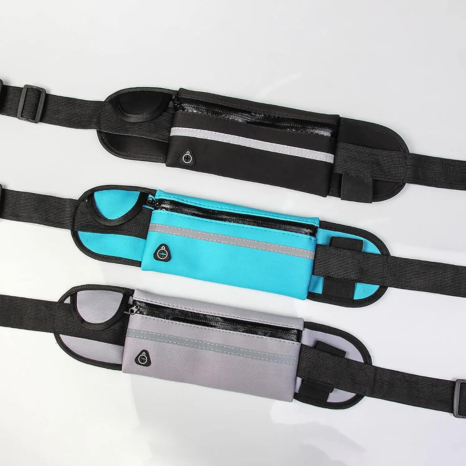Slim Running Belts for Women, Waterproof Fanny Packs for Women,Phone Holder for Running,Reflective Waist Bag,Runners Belt Pouch,Money Belt,Waist Pack Bag for Camping Travel Running Workout