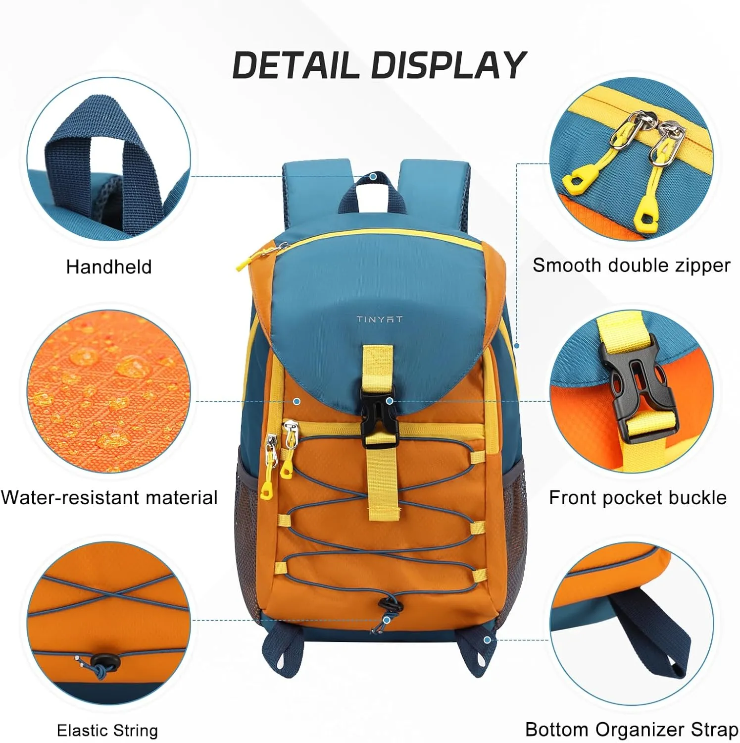 Small Hiking Backpack 15L Lightweight Travel Backpacks Hiking Daypack with Padded Shoulder Strap Camping Backpack for Women