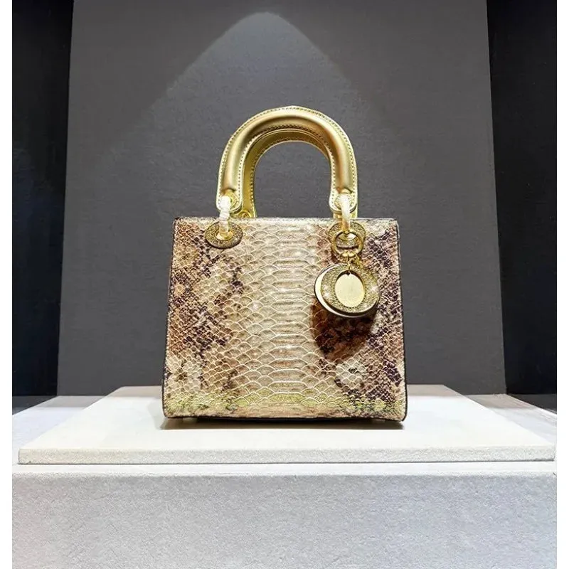 Snake Skin Pattern Printed Women's Handbags