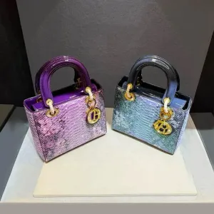 Snake Skin Pattern Printed Women's Handbags
