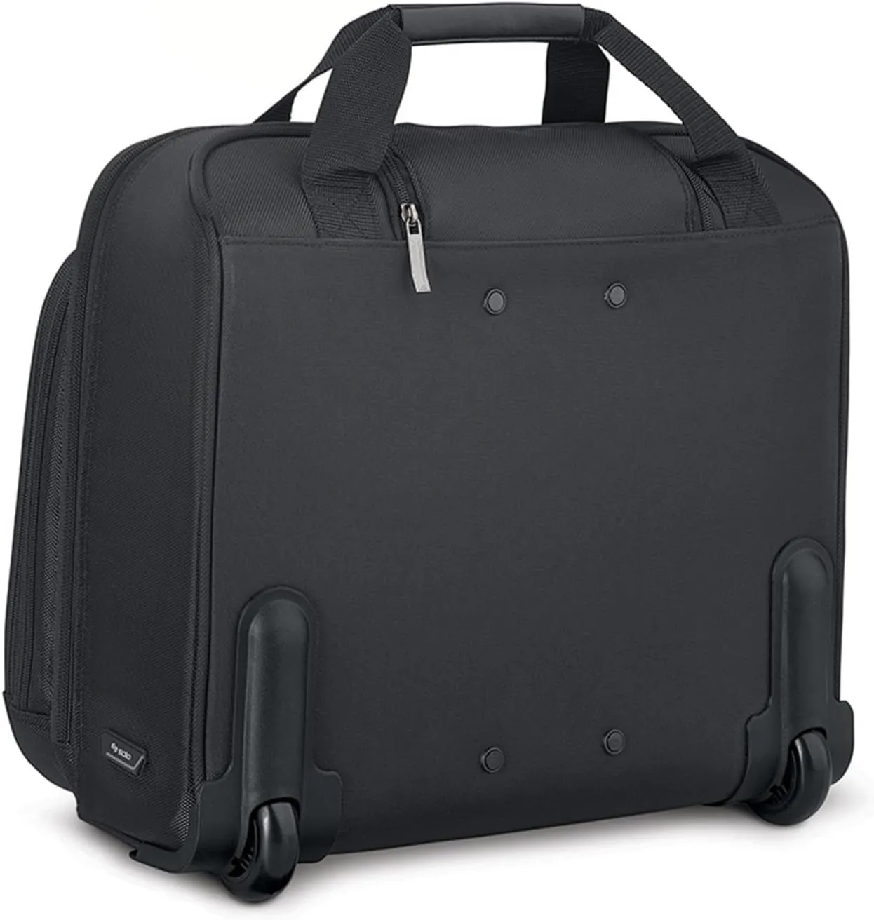 Solo New York Bryant Rolling Laptop Bag, Black/Grey, 14" x 16.8" x 5" (PT136)