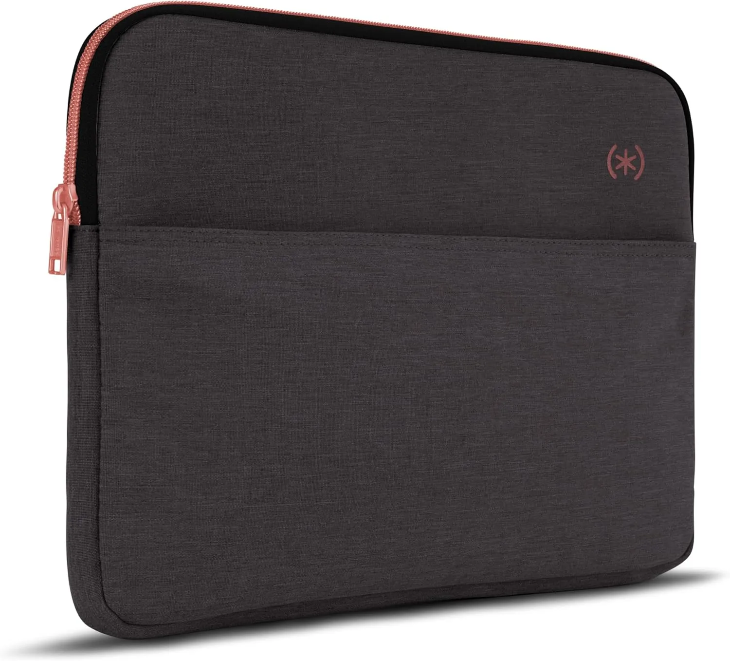 Speck Transfer Pro-Pocket Universal 15-16 Inch Laptop Sleeve with Front Pocket - Durable Protective Case for Laptops and Tablets - Compatible with MacBook Computers - Cloudy Grey/Rose Gold