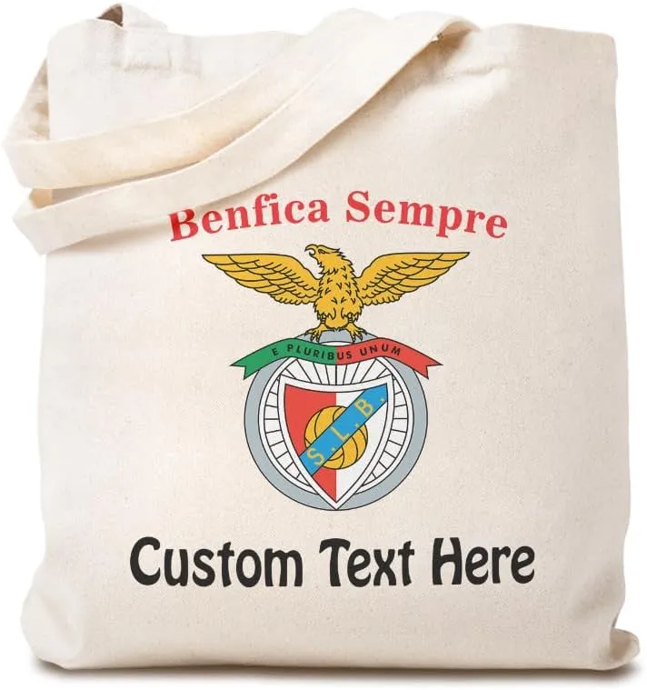 Speedy Pros Canvas Tote Bag for Women Benfica Sempre Always Beneficial Beach Bags for Women