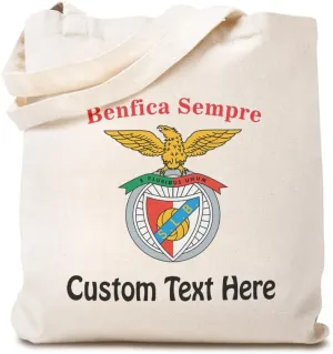 Speedy Pros Canvas Tote Bag for Women Benfica Sempre Always Beneficial Beach Bags for Women