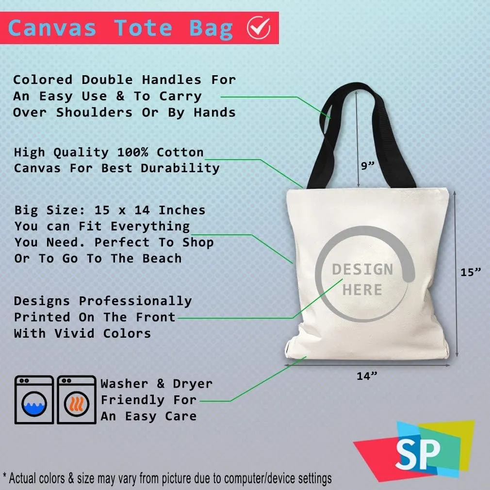 Speedy Pros Canvas Tote Bag for Women This Little Light of Mine I'M Gonna Let It Shine Inspiration