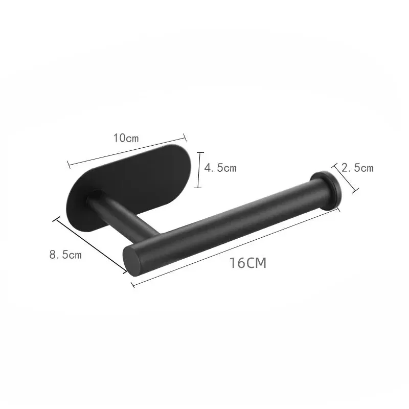 Stainless Steel Paper Towel Holder Vertical Paper Roll Holder Creative Kitchen Paper Towel Holder No Punch Cling Film Holder