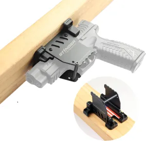 Stinger T2  Trigger Safe Gun Magnet with Integrated Support Rod,Vertical Support Gun Magnet Mount for Handgun Firearm Revolver, Magnetic Quick Draw Gun Mount Holster for car Truck nightstand Desk
