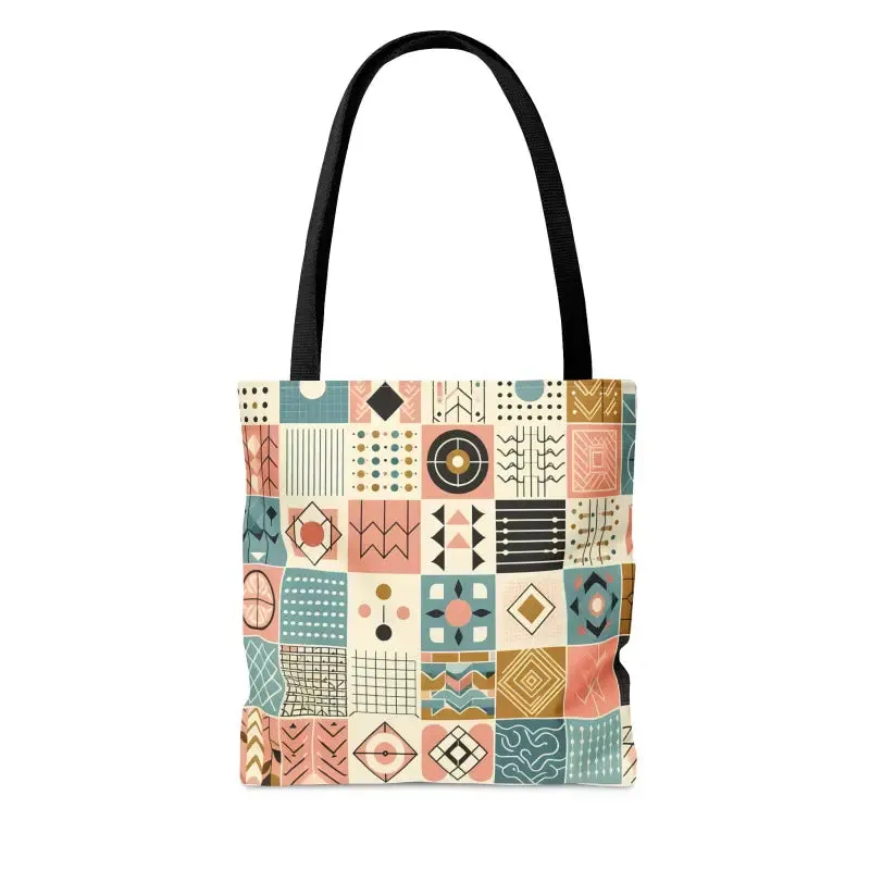 Stunning Pastel Geometric Pattern Aop Tote Bag