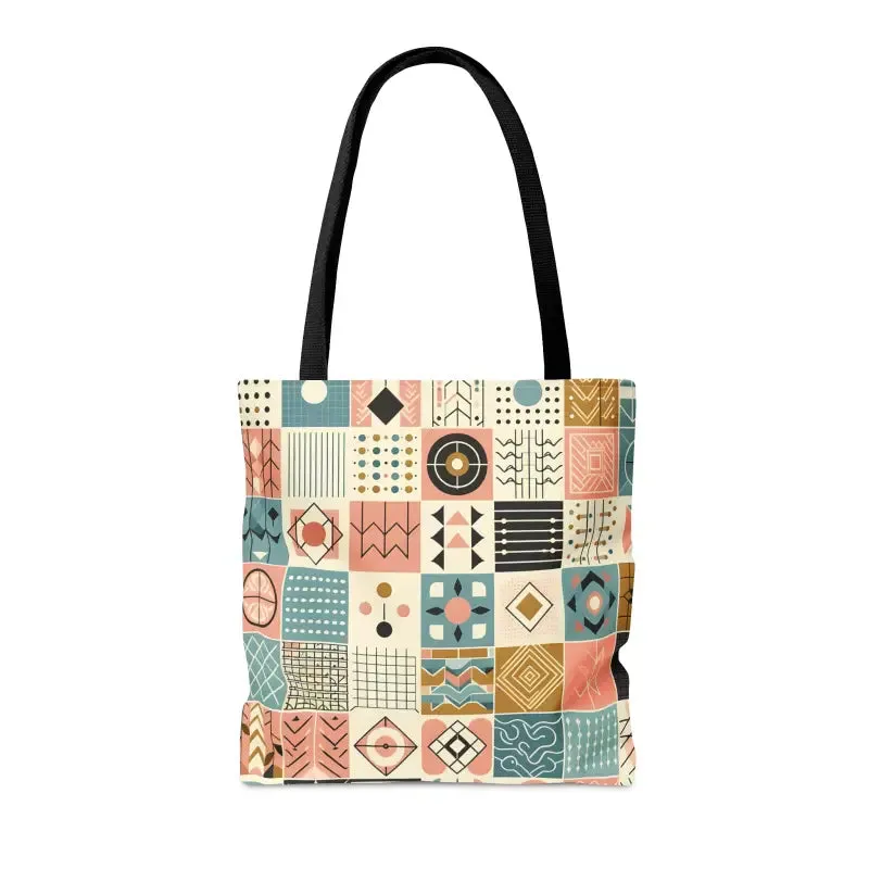 Stunning Pastel Geometric Pattern Aop Tote Bag