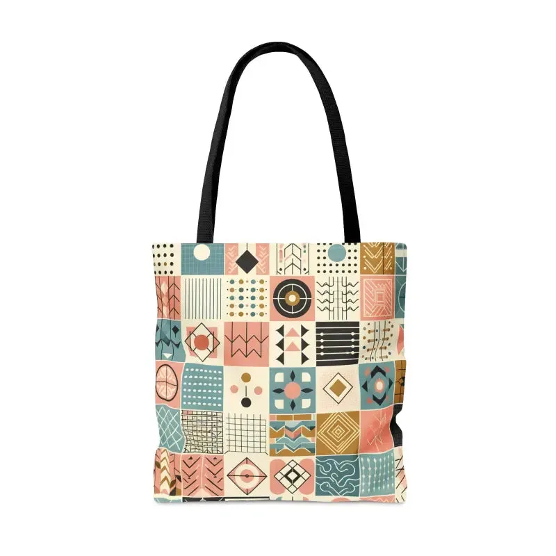 Stunning Pastel Geometric Pattern Aop Tote Bag