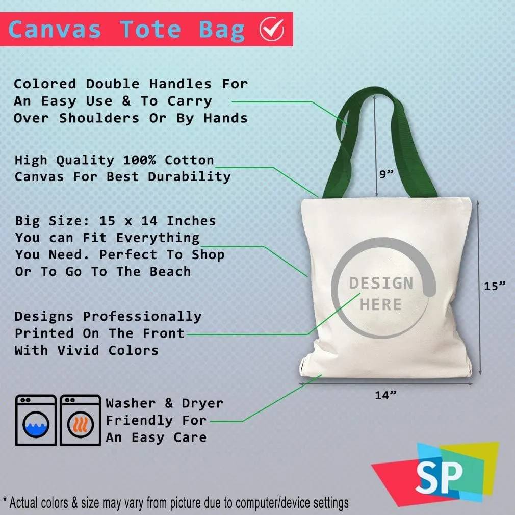 Style In Print Canvas Tote Reusable Shopping Bag Curly Dash Bold Hear Red Valentines Day Beach Bags for Women