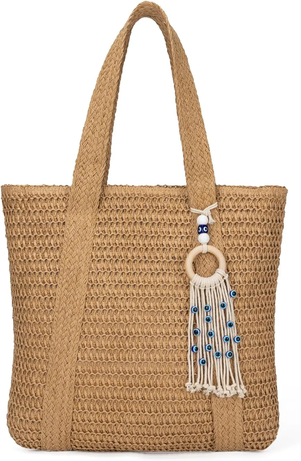 Summer Large Straw Bags For Women Travel Beach Totes Bag Woven Tote Handmade Shoulder Bag Handbag