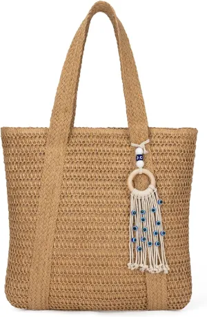 Summer Large Straw Bags For Women Travel Beach Totes Bag Woven Tote Handmade Shoulder Bag Handbag