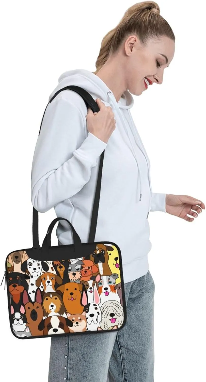 Sun And Palm Trees Laptop Bag Classic Slim Briefcase Messenger Bag, Spacious, Ergonomic