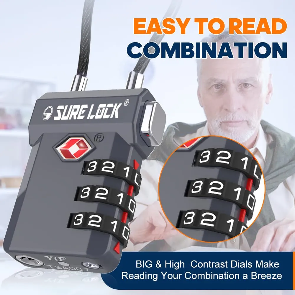 SURE LOCK TSA Luggage Locks