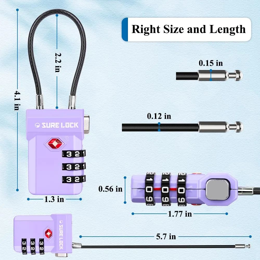 SURE LOCK TSA Luggage Locks