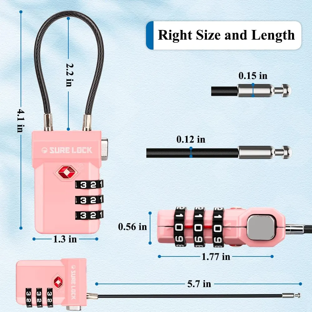 SURE LOCK TSA Luggage Locks