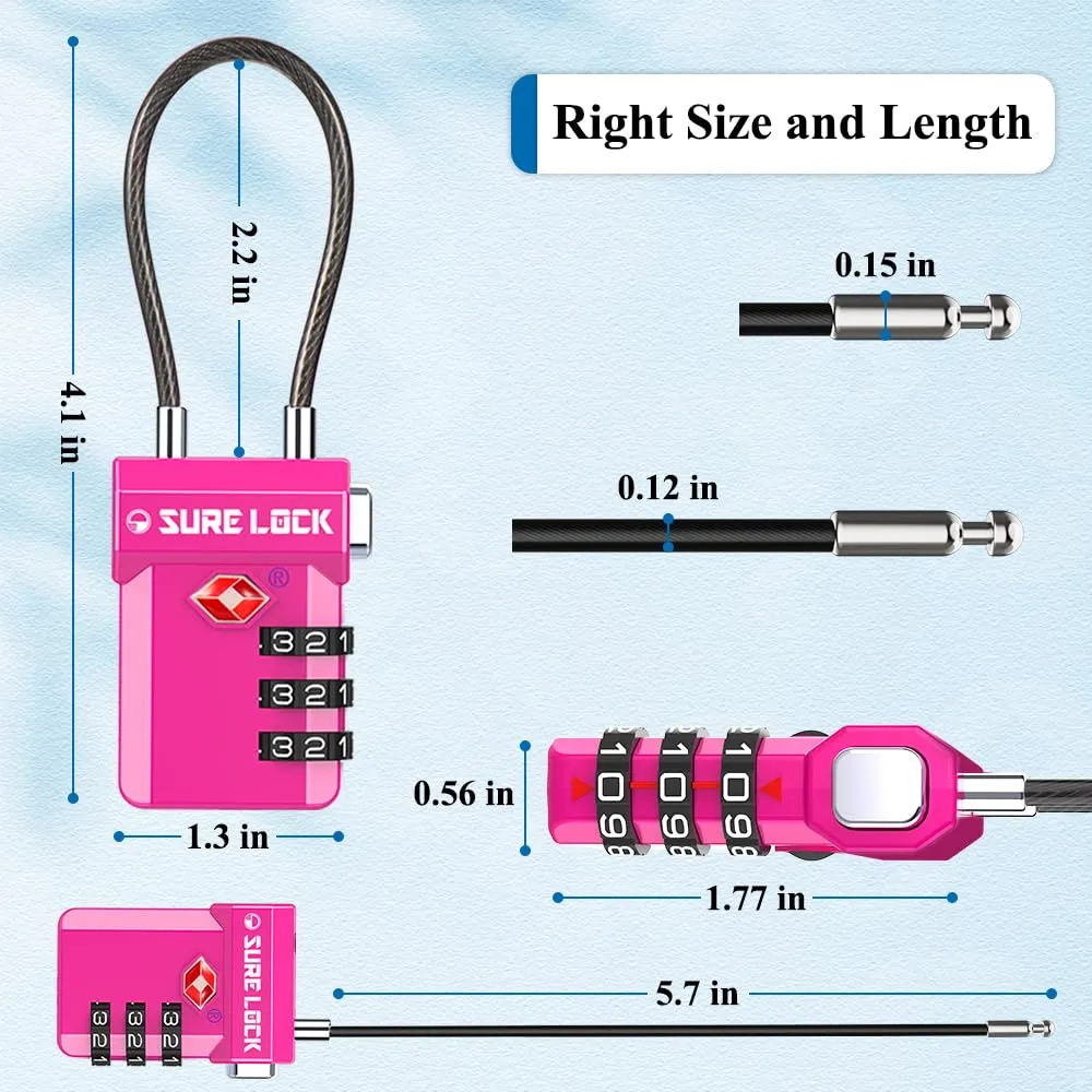 SURE LOCK TSA Luggage Locks