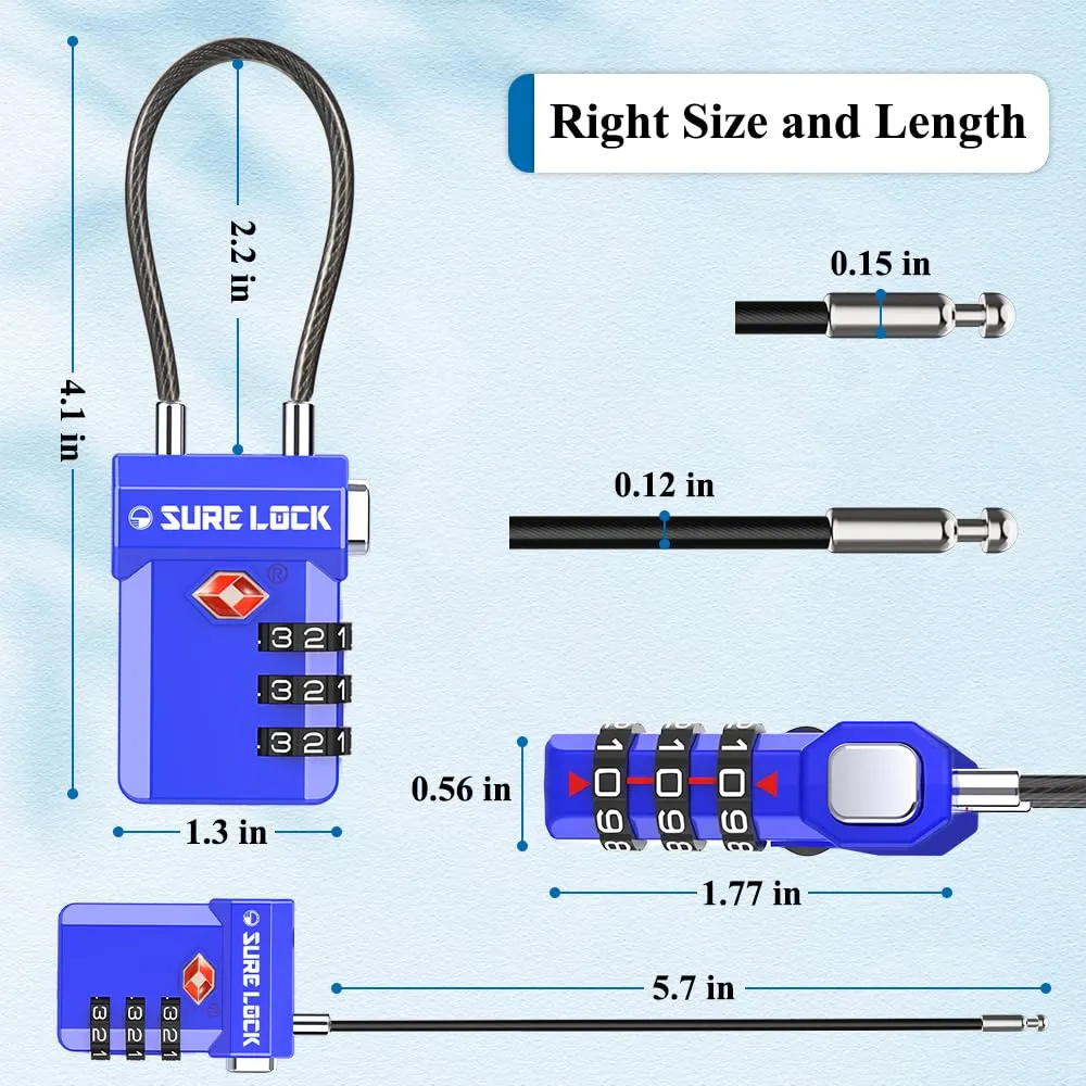 SURE LOCK TSA Luggage Locks
