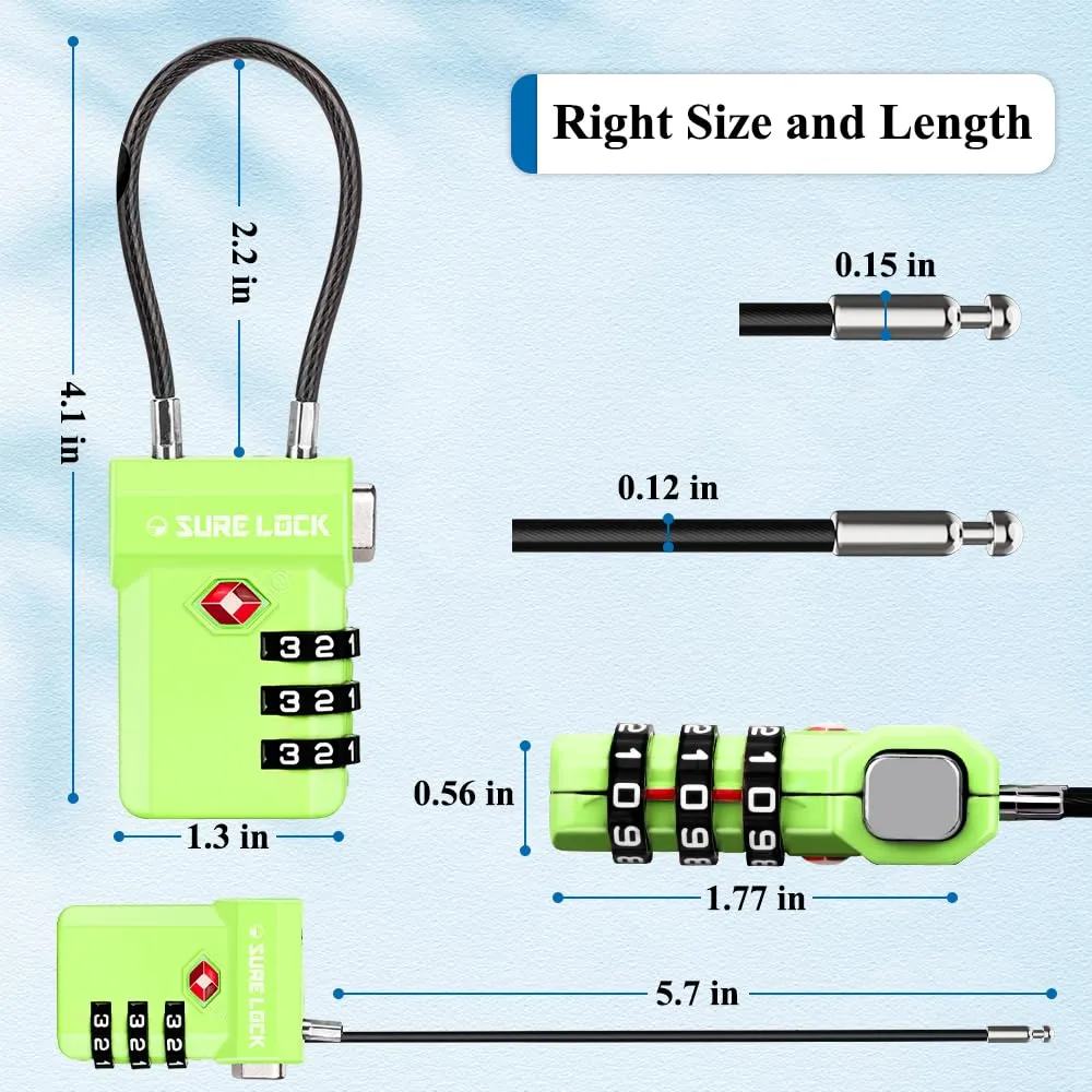 SURE LOCK TSA Luggage Locks