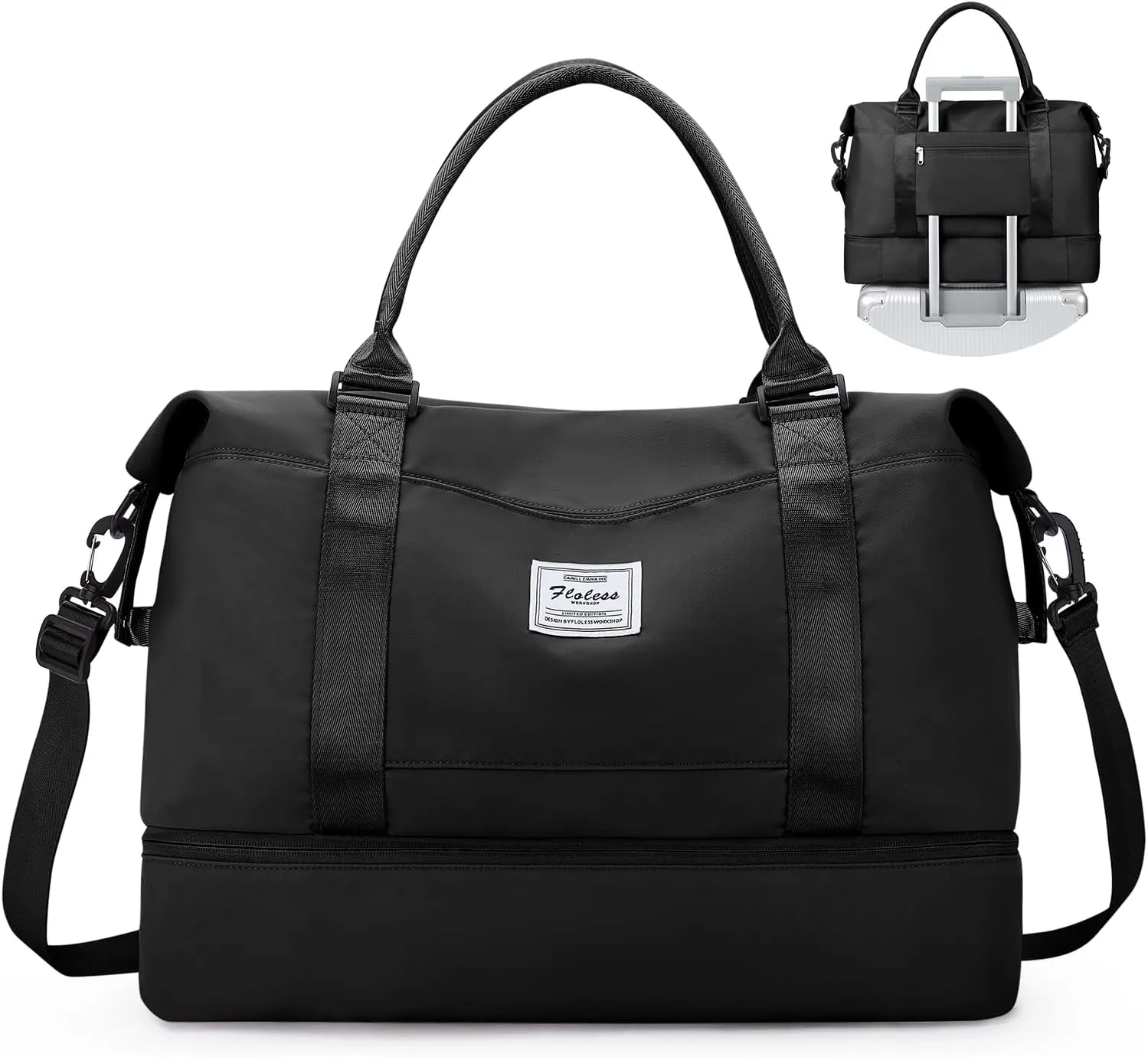 SYCNB Weekender Bags for Women,Personal Item Travel Bag with Shoes Compartment,Overnight Travel Duffel Bag,Gym Bag