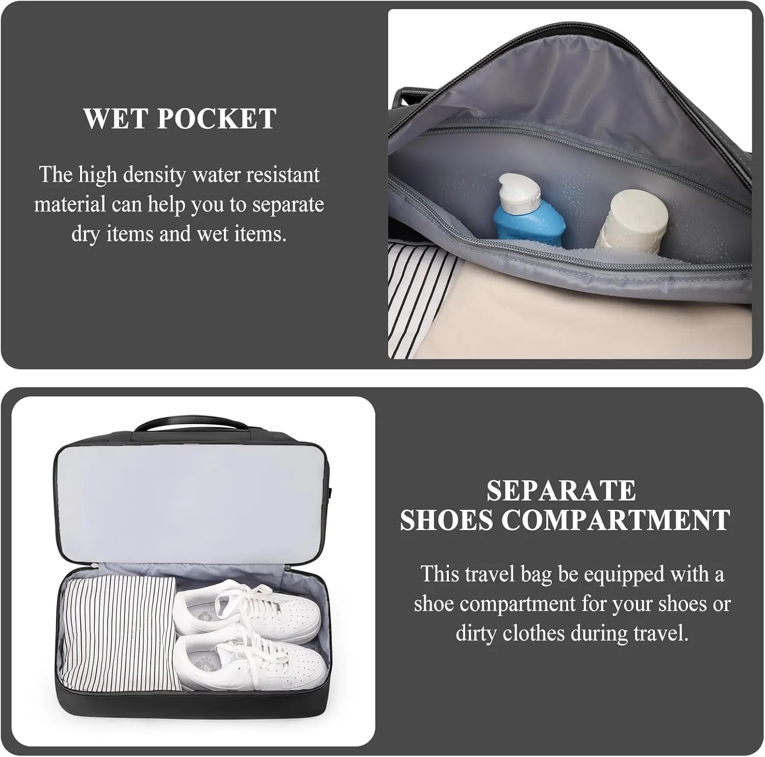 SYCNB Weekender Bags for Women,Personal Item Travel Bag with Shoes Compartment,Overnight Travel Duffel Bag,Gym Bag