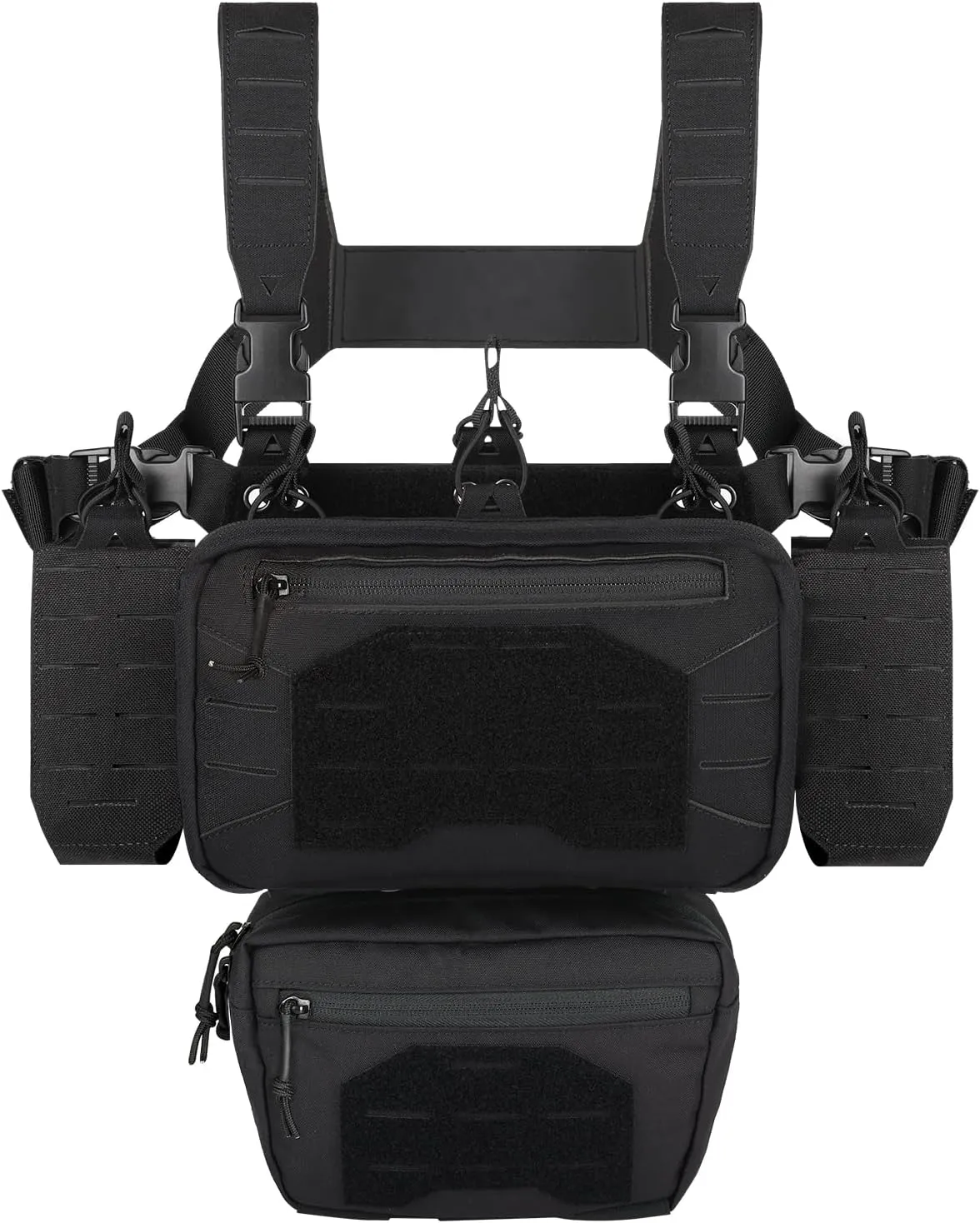 Tactical Chest Mini Rig 1000D Quick Release Multifunctional Tactical Vest Outdoor with Multi-Pockets