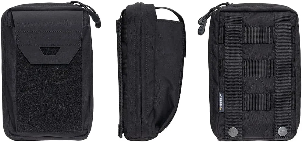 Tactical Dump Pouch MOLLE Accessories Carry Pouches Double Pockets Loop Panel Multi-Use Storage Bag for Belt Vest Backpacks