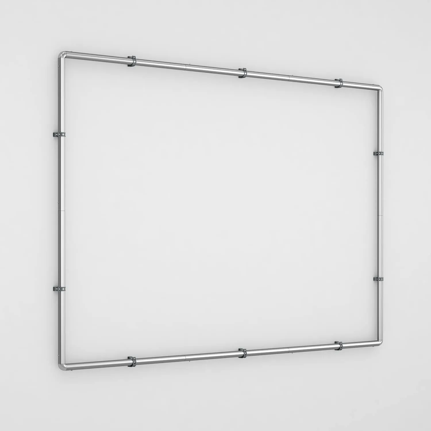 TANG Outdoor Wall Mounted Frames for Banners Billboard Poster Holders Backdrops Frame Wall Mounts Advertising Advertisement Display Wall Banner Stretching Tension Frame Stainless Steel 4'x6'