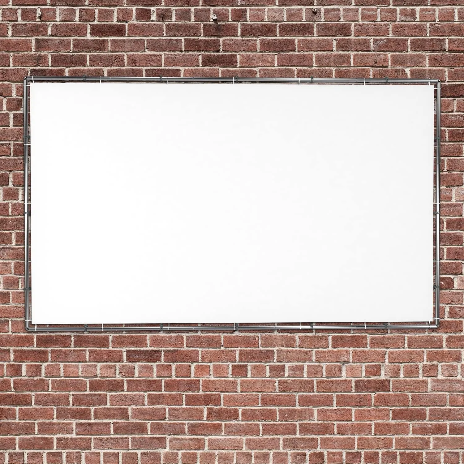 TANG Outdoor Wall Mounted Frames for Banners Billboard Poster Holders Backdrops Frame Wall Mounts Advertising Advertisement Display Wall Banner Stretching Tension Frame Stainless Steel 4'x6'