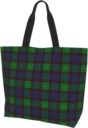 Tartan Tote Bag For Women Weekender Travel Bag Reusable Grocery Bags Large Totes Handbags