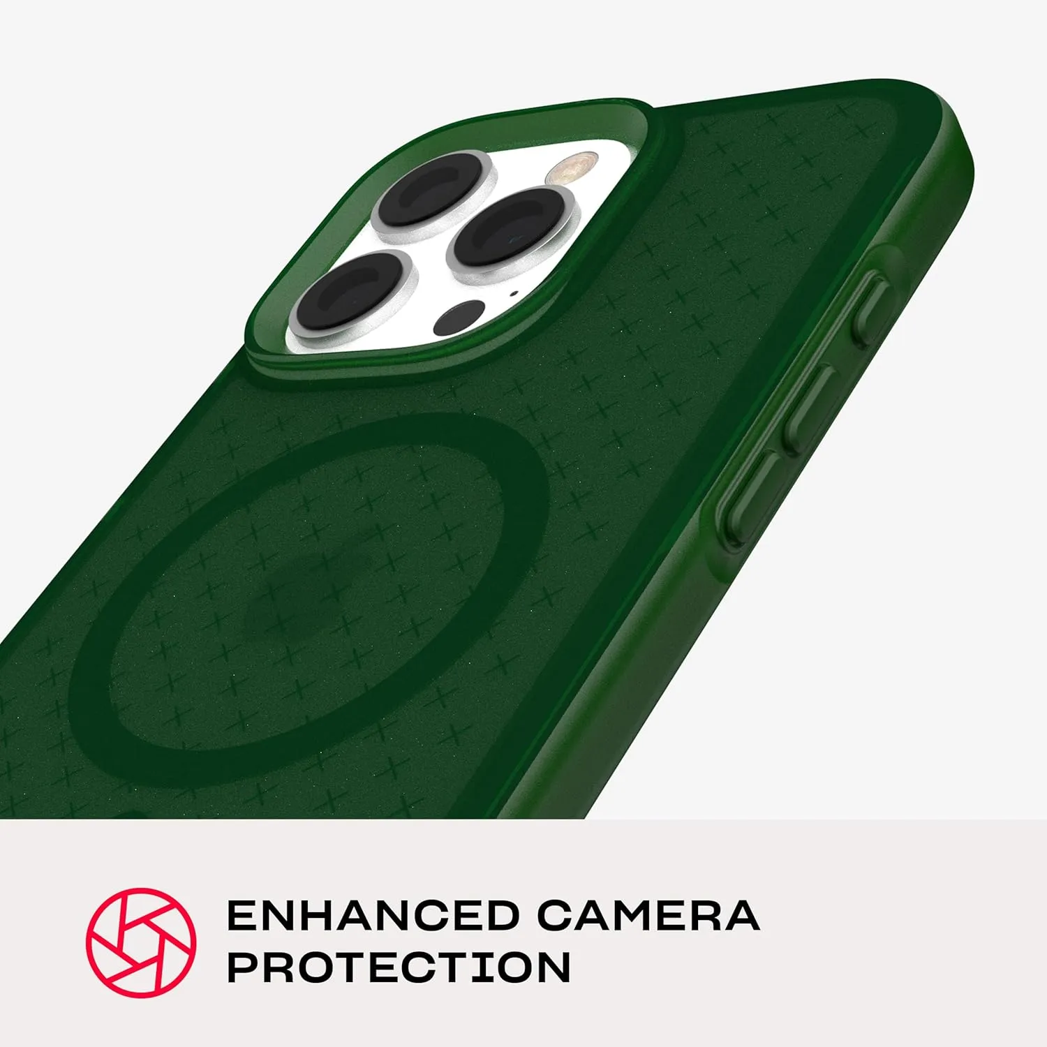 Tech21 EvoCheck for iPhone 16 Pro Max Compatible with MagSafe - Impact Protection Case - in Forest Green