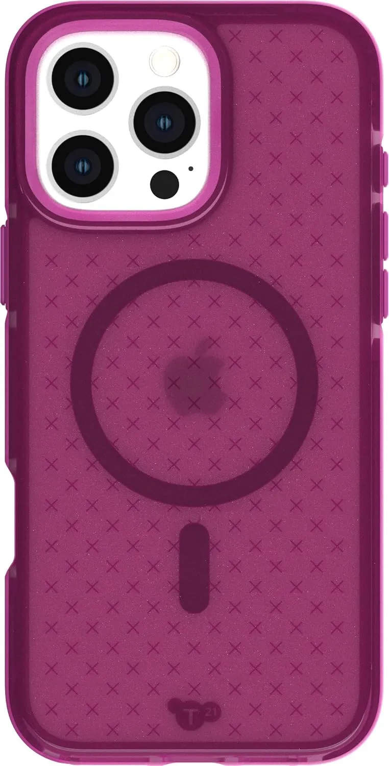 Tech21 EvoCheck for iPhone 16 Pro Max Compatible with MagSafe - Impact Protection Case - in Plum