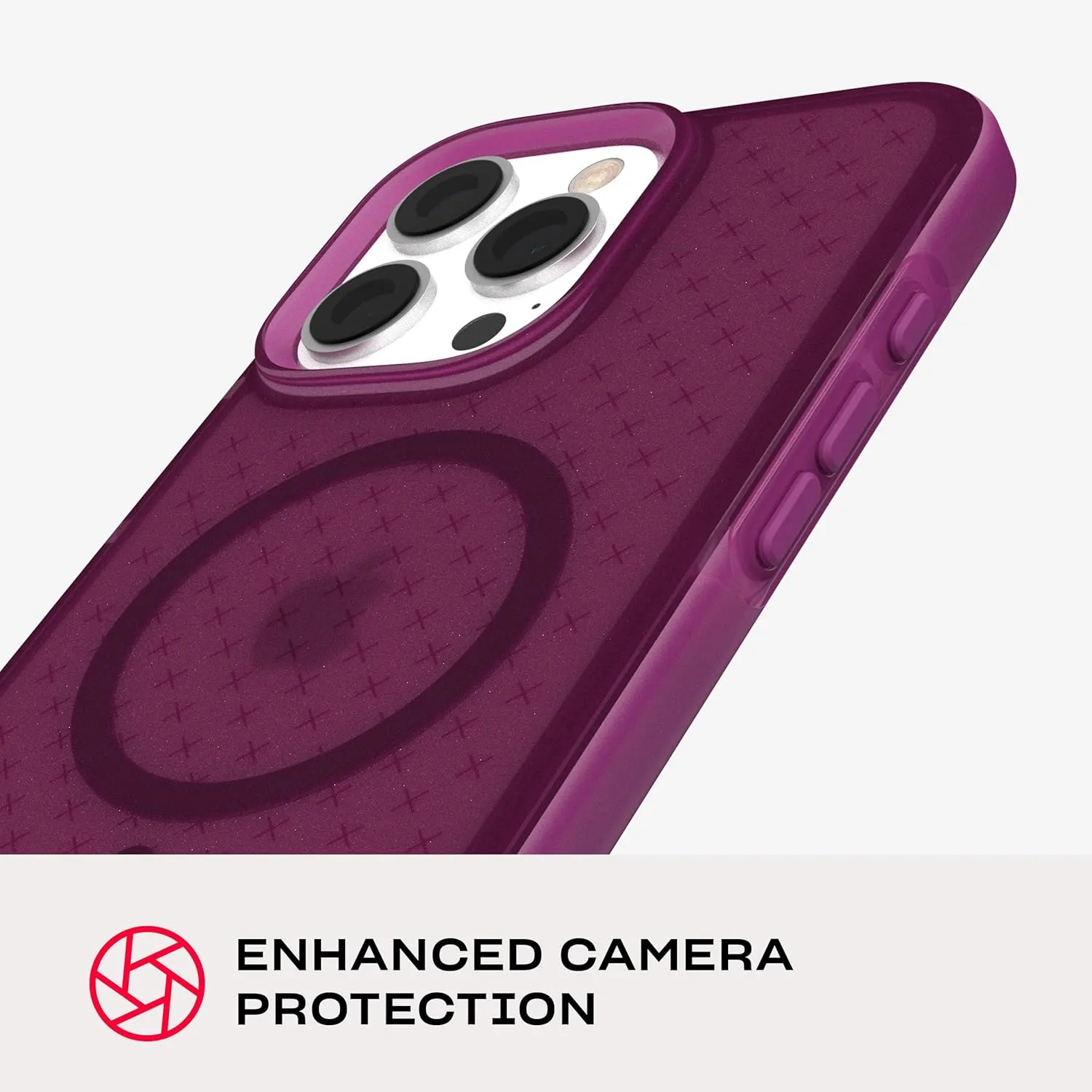 Tech21 EvoCheck for iPhone 16 Pro Max Compatible with MagSafe - Impact Protection Case - in Plum