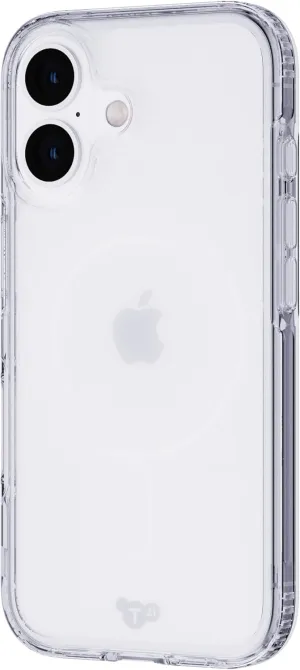 Tech21 EvoClear for iPhone 16 - Compatible with MagSafe - Impact Protection Case - in Clear